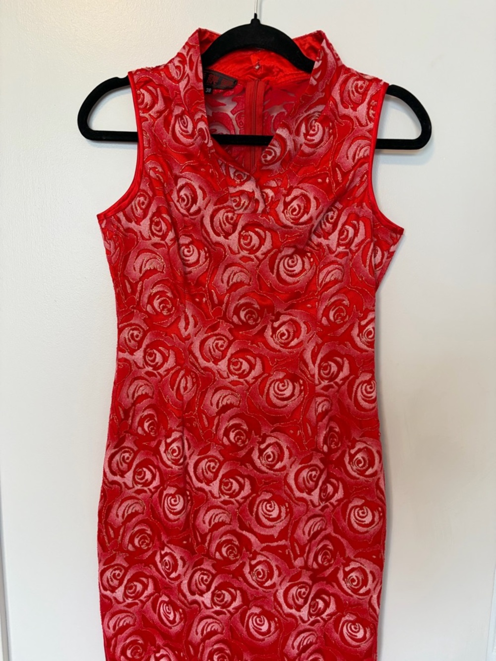 Vintage Qipao dress | Rose and gold details